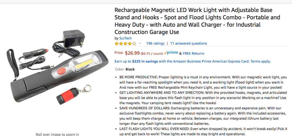 Rechargeable LED Flashlight